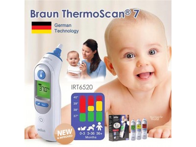 Nhiệt kế đo tai Braun Irt 6520 chính hãng Đức