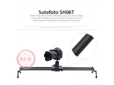 Thanh trượt slider dolly Sutefoto SH06T carbon fiber 60cm