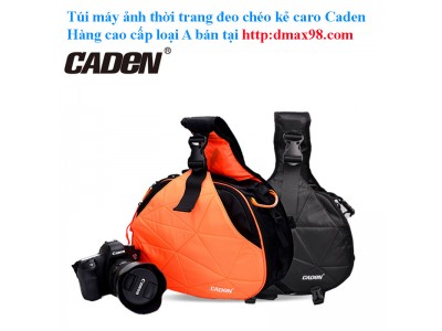 Túi máy ảnh Caden K1 loại cao cấp caro tại dmax98