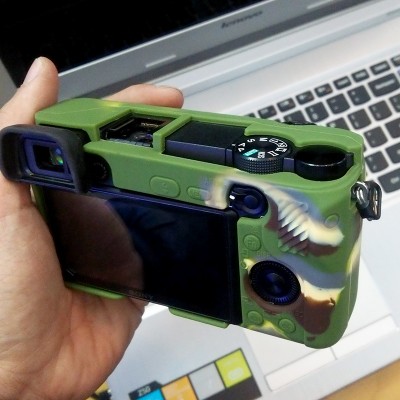 Bao silicon cho Máy ảnh Sony A6300 ôm khít, không cấn nút bấm