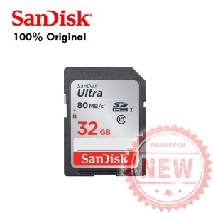 Thẻ nhớ máy ảnh SDHC-Sandisk 32gb tốc độ 80mb bh 5 năm