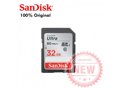 Thẻ nhớ máy ảnh SDHC-Sandisk 32gb tốc độ 80mb bh 5 năm
